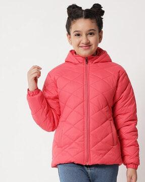 quilted jacket with slip pockets