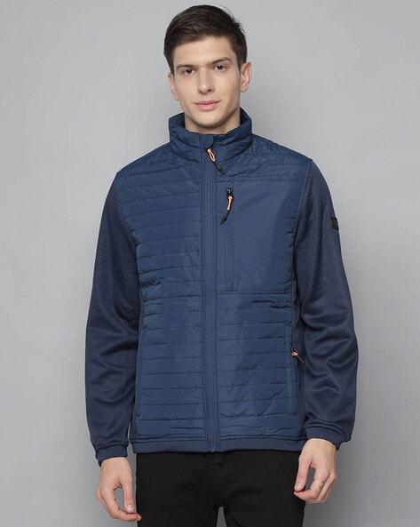 quilted jacket with zip pockets