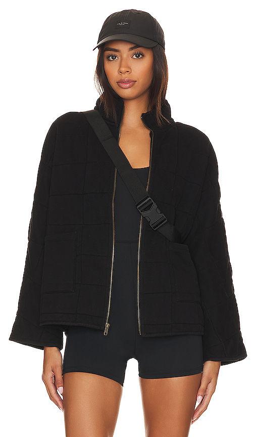quilted jacket with zip