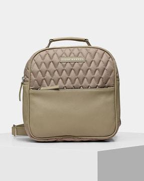 quilted leather backpack