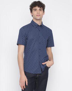 quilted logo shirt