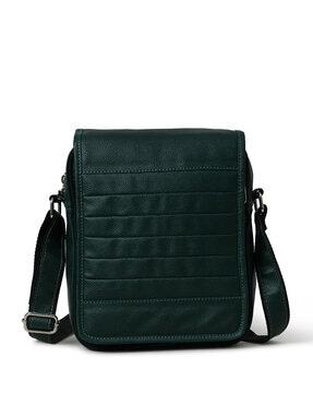 quilted messenger bag with adjustable strap