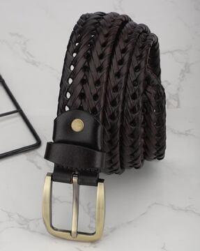 quilted pattern wide belt