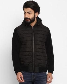 quilted regular fit jacket