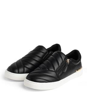 quilted slip-on sneakers