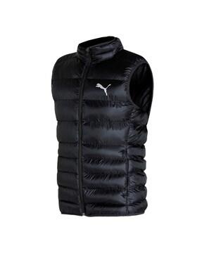 quilted zip-front gillet