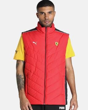 quilted zip-front gillet