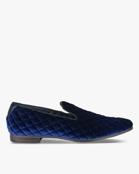 quintin quilted velvet loafers