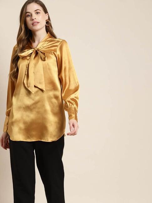 qurvii gold regular fit top