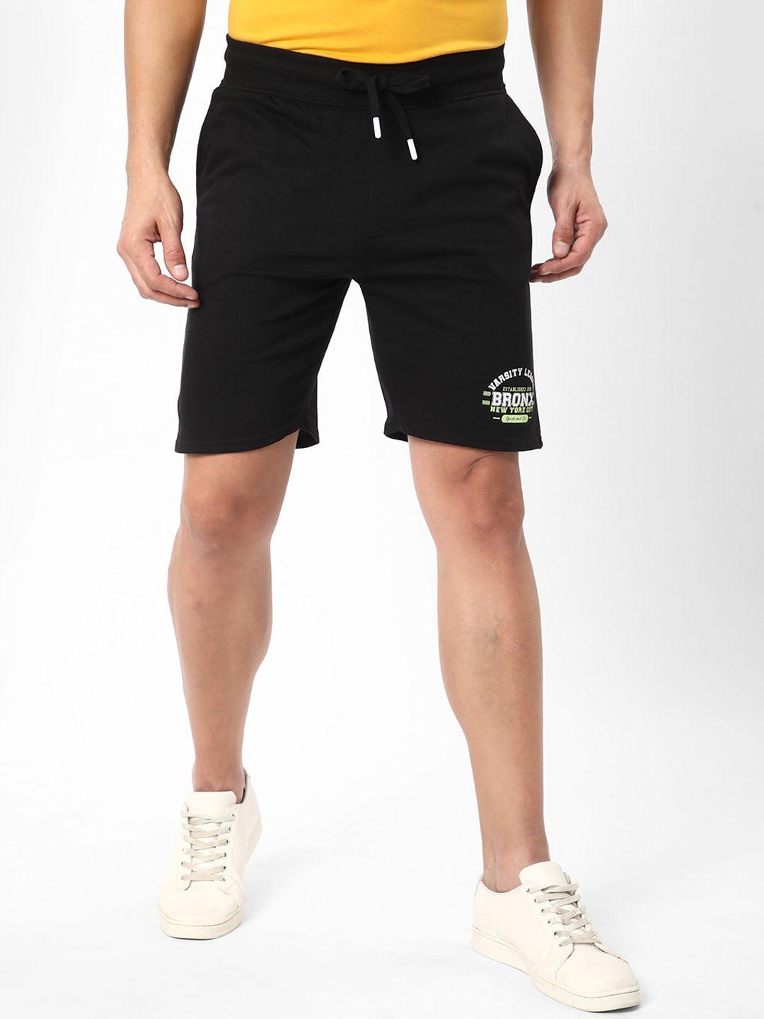 r&b men mid rise cotton sports shorts