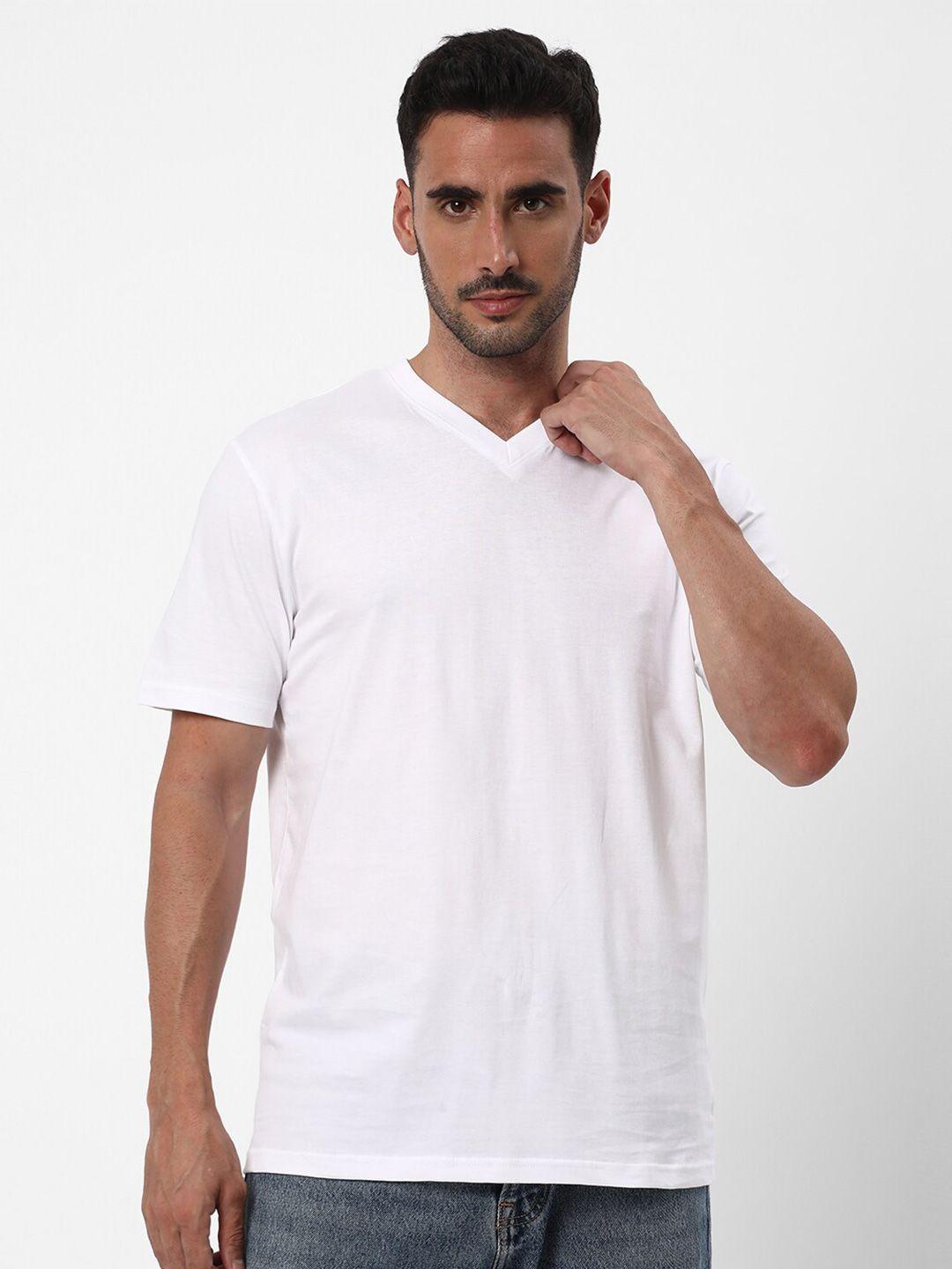 r&b v-neck regular fit cotton regular t-shirt