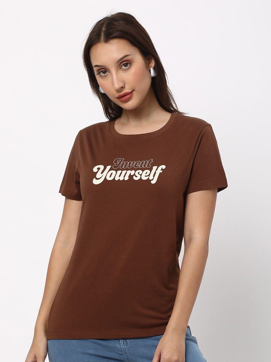 r&b women brown t-shirt