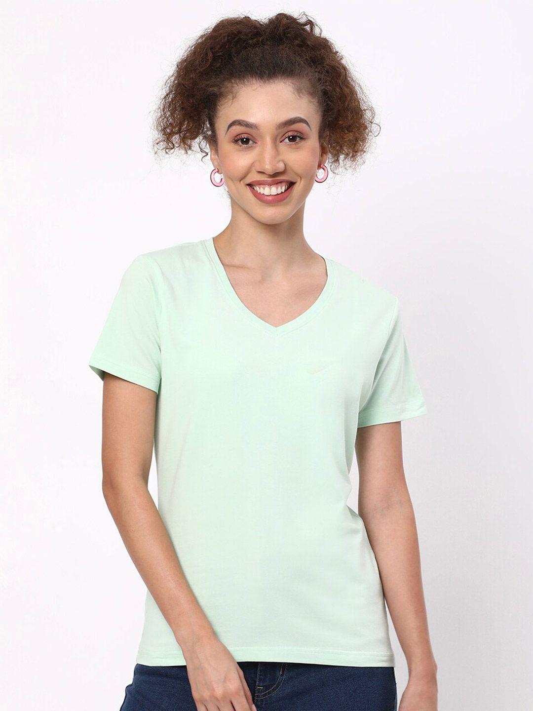 r&b women green t-shirt