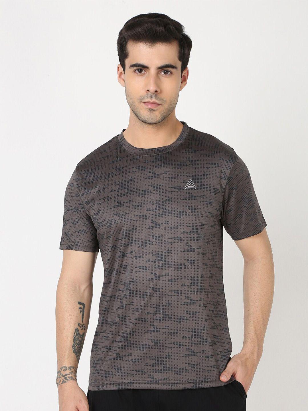 r&b abstract printed round neck t-shirt