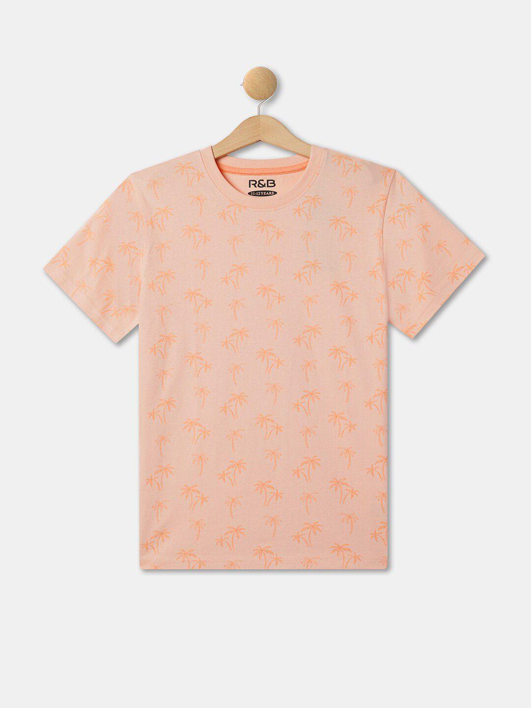 r&b boys peach-coloured t-shirt