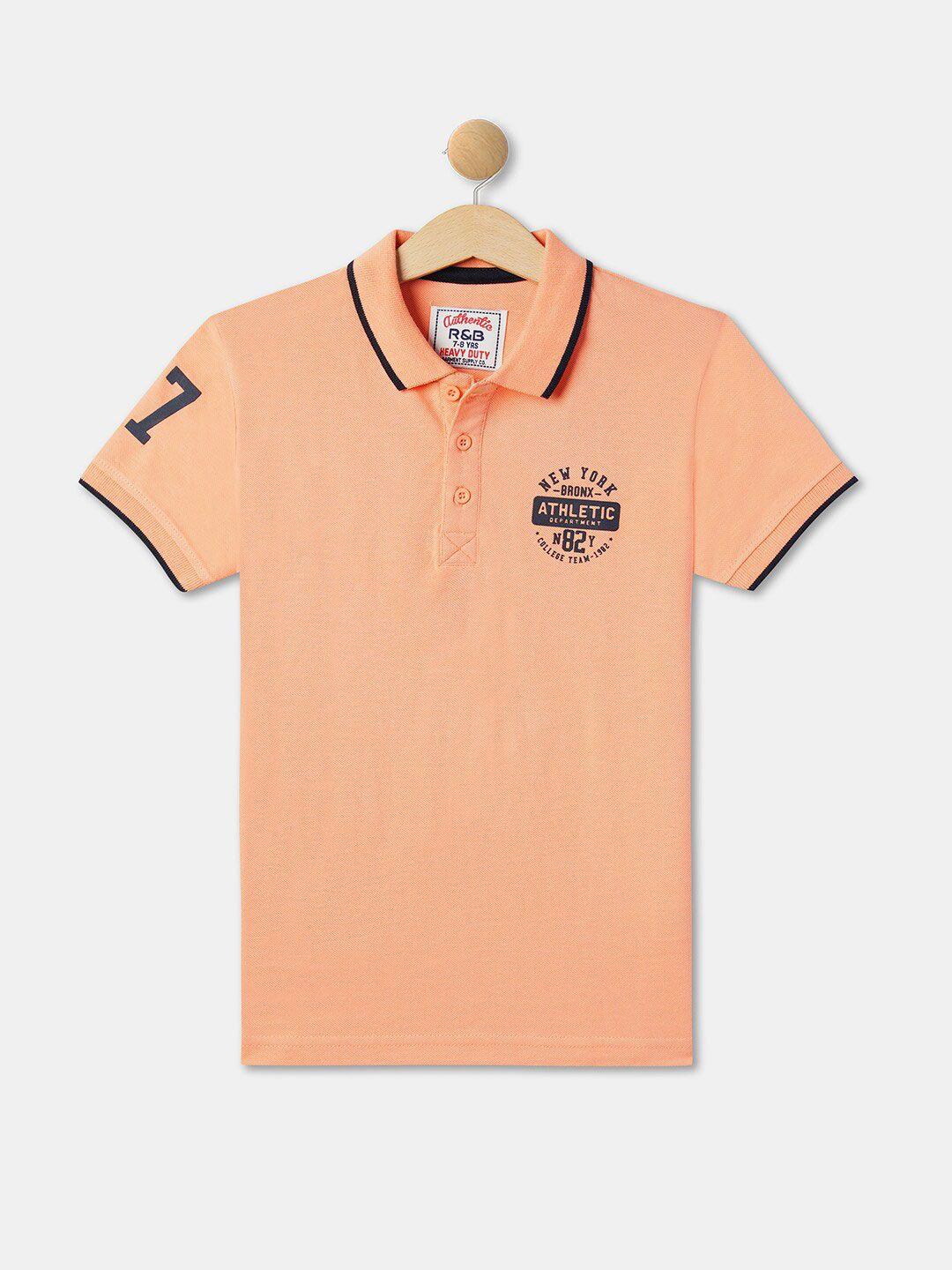 r&b boys polo collar cotton t-shirt