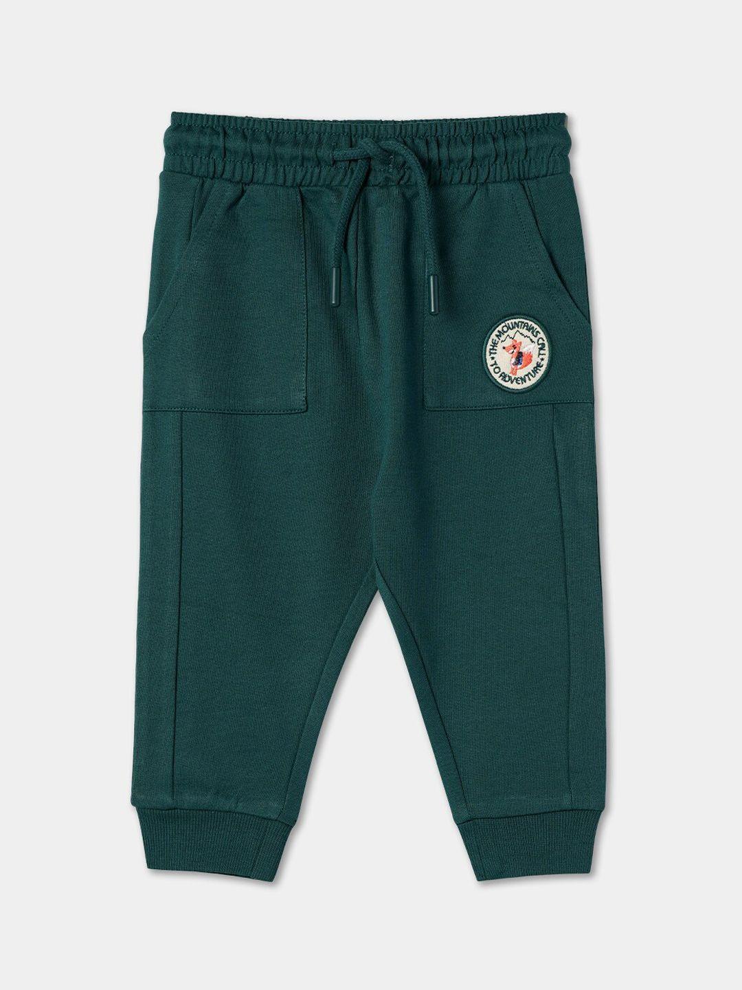r&b boys pure cotton relaxed-fit joggers