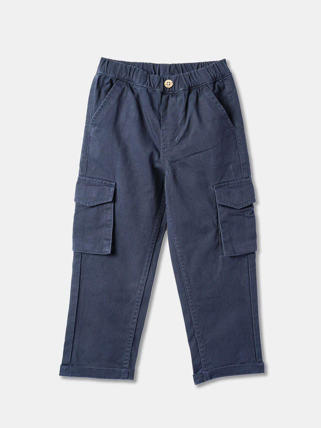 r&b boys straight fit cotton cargos