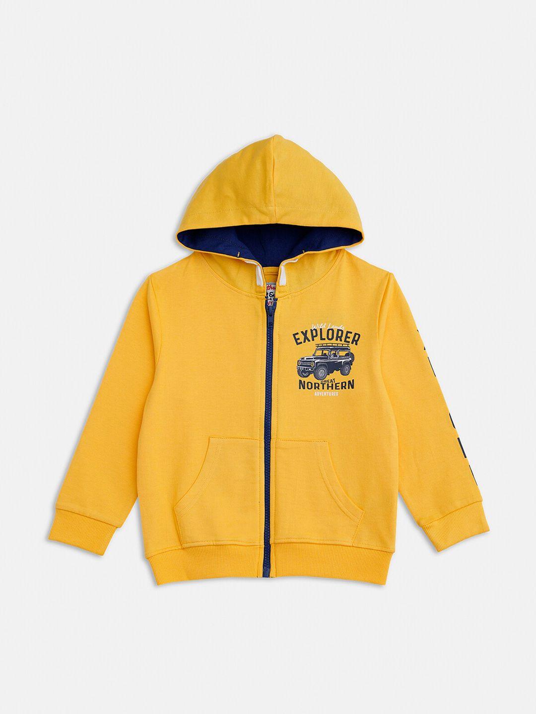 r&b boys yellow crop open front jacket with embroidered