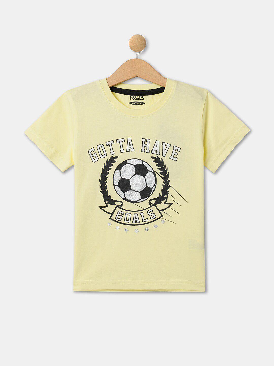 r&b boys yellow t-shirt