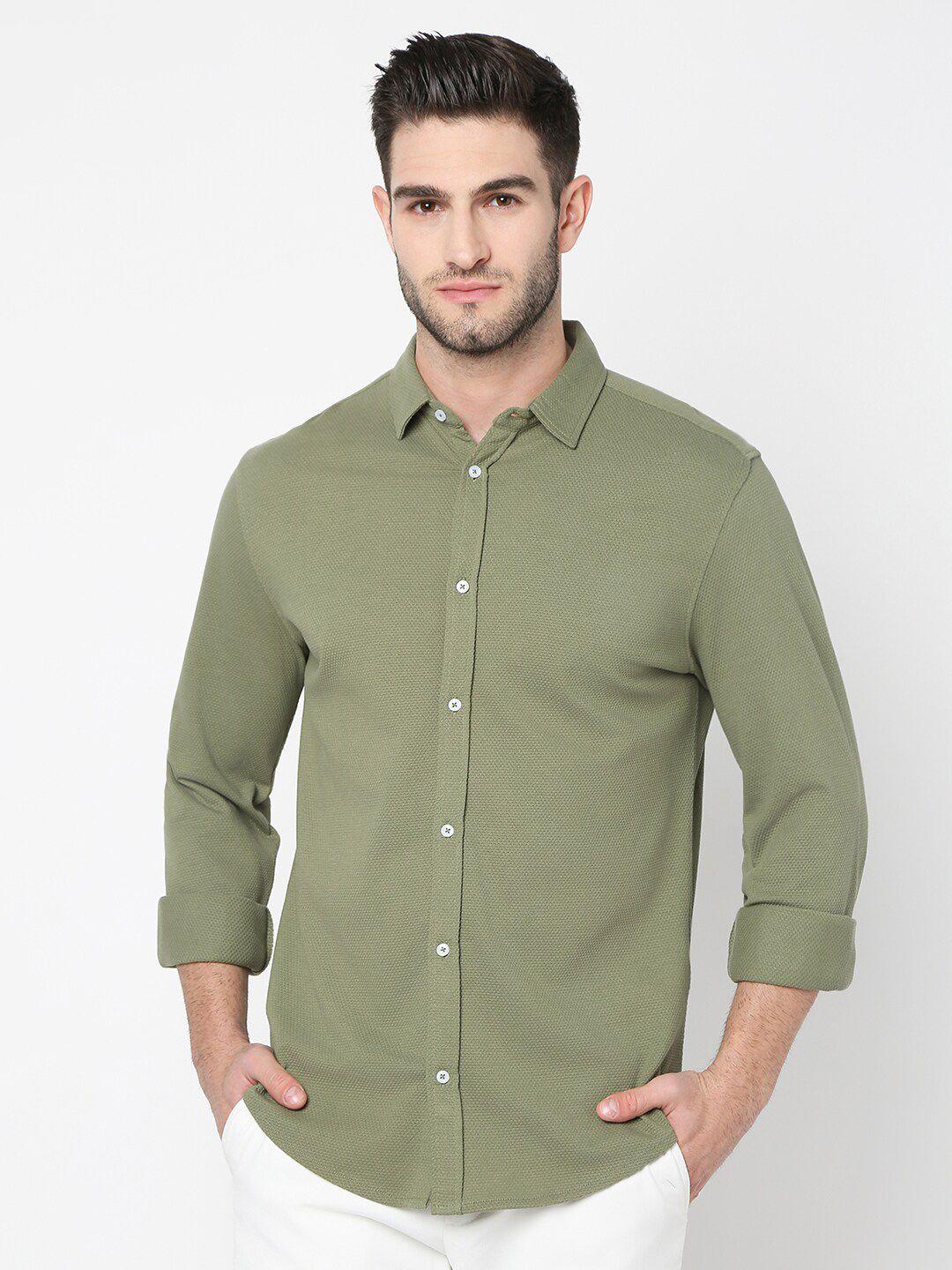 r&b cotton solid casual shirt