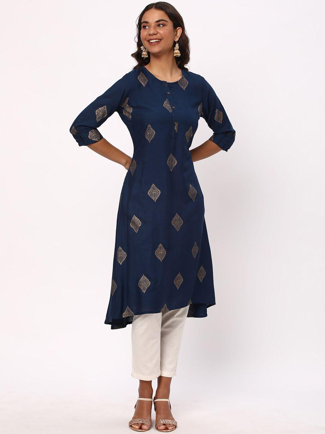 r&b ethnic motifs printed kurta