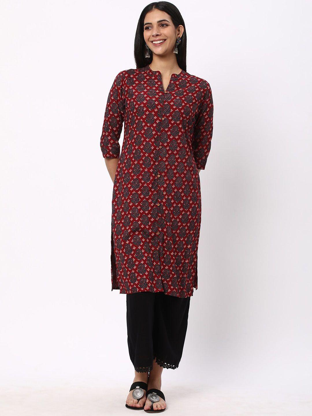 r&b ethnic motifs printed kurta