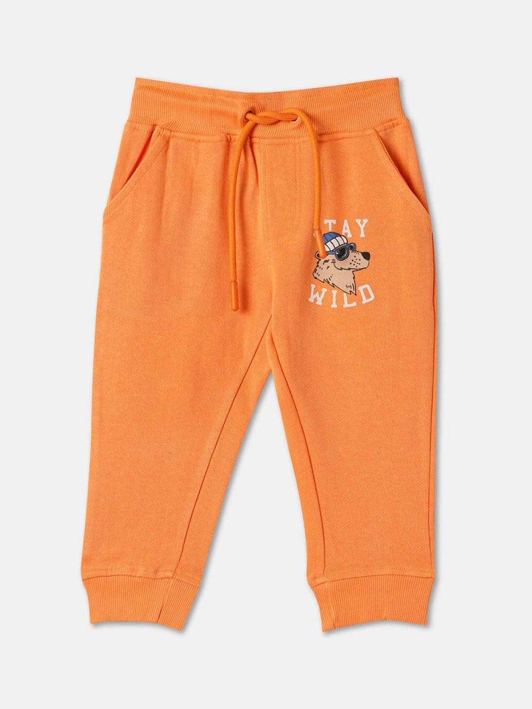 r&b infant boys mid-raise relaxed fit cotton joggers
