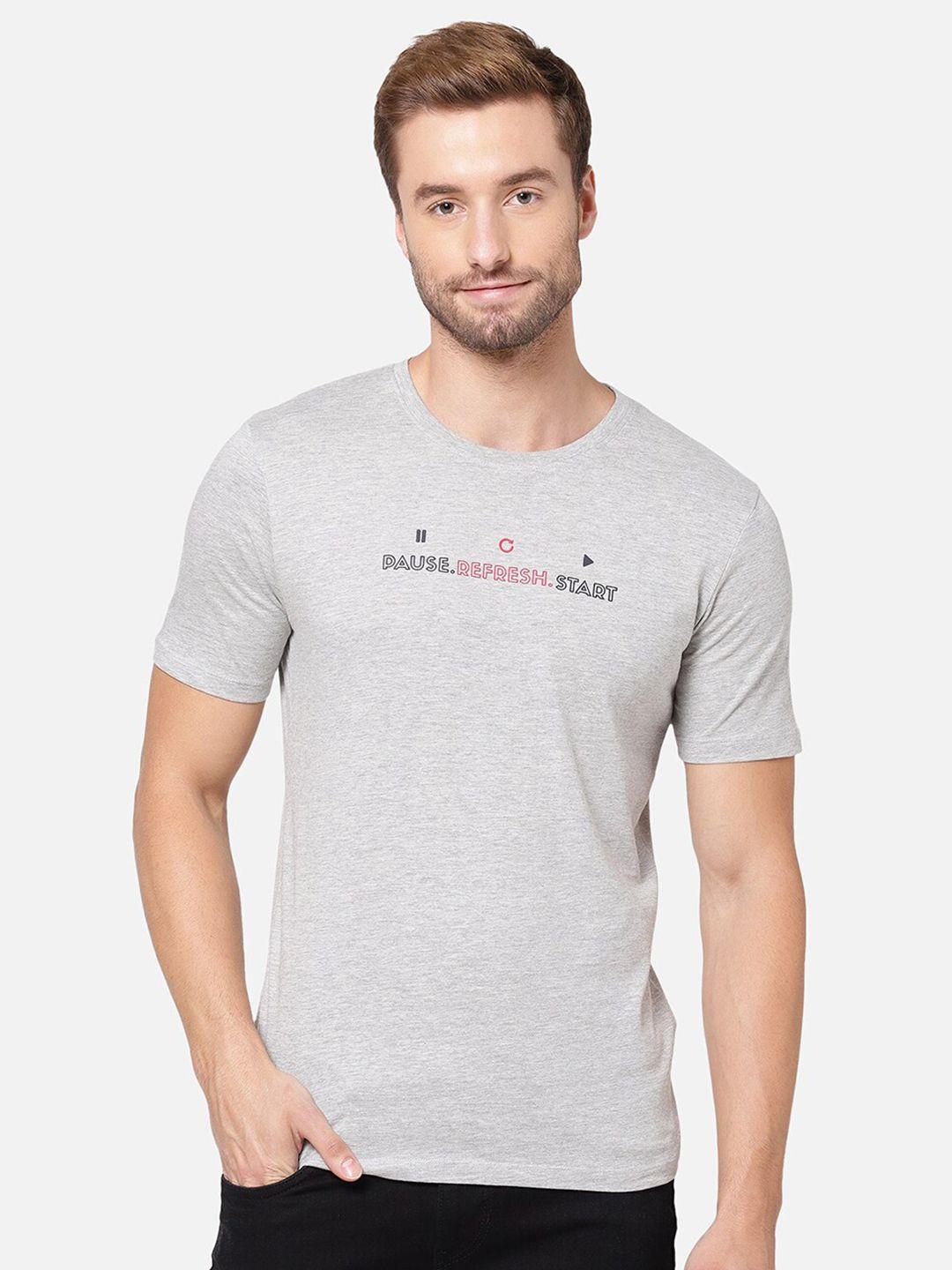 r&b men grey v-neck t-shirt