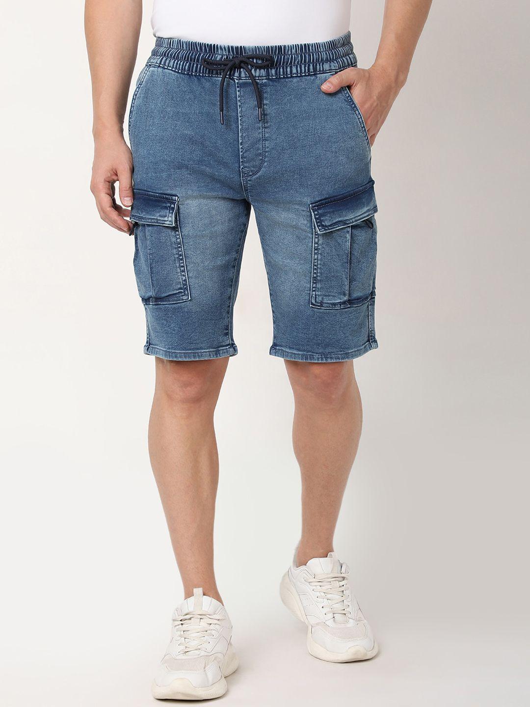 r&b men mid-rise cargo shorts