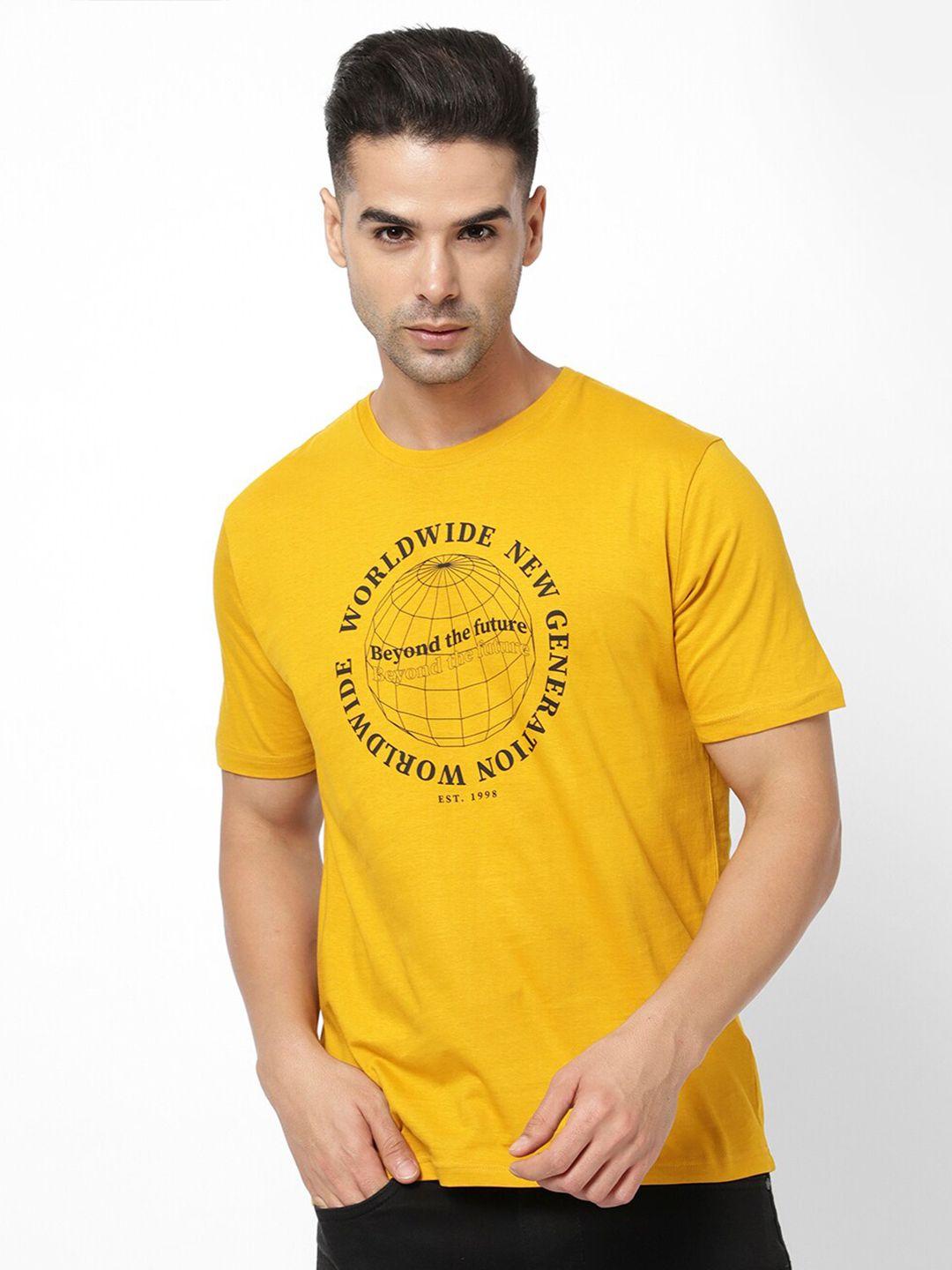 r&b men typography printed t-shirt