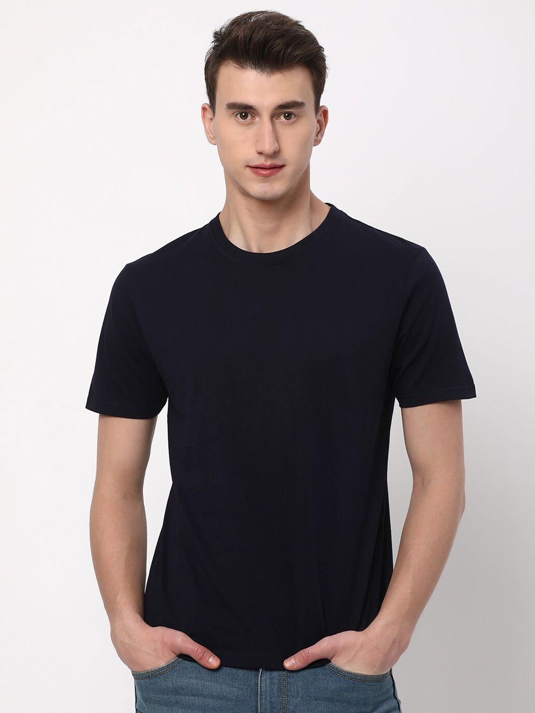 r&b round neck cotton t-shirt