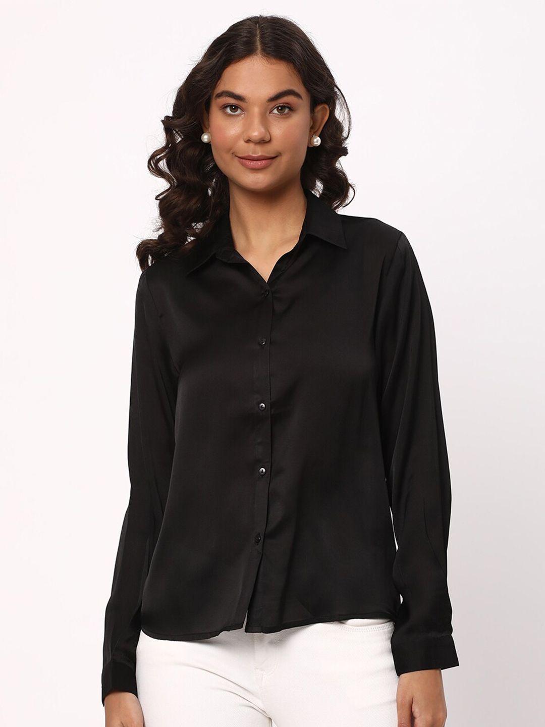 r&b spread collar casual shirt