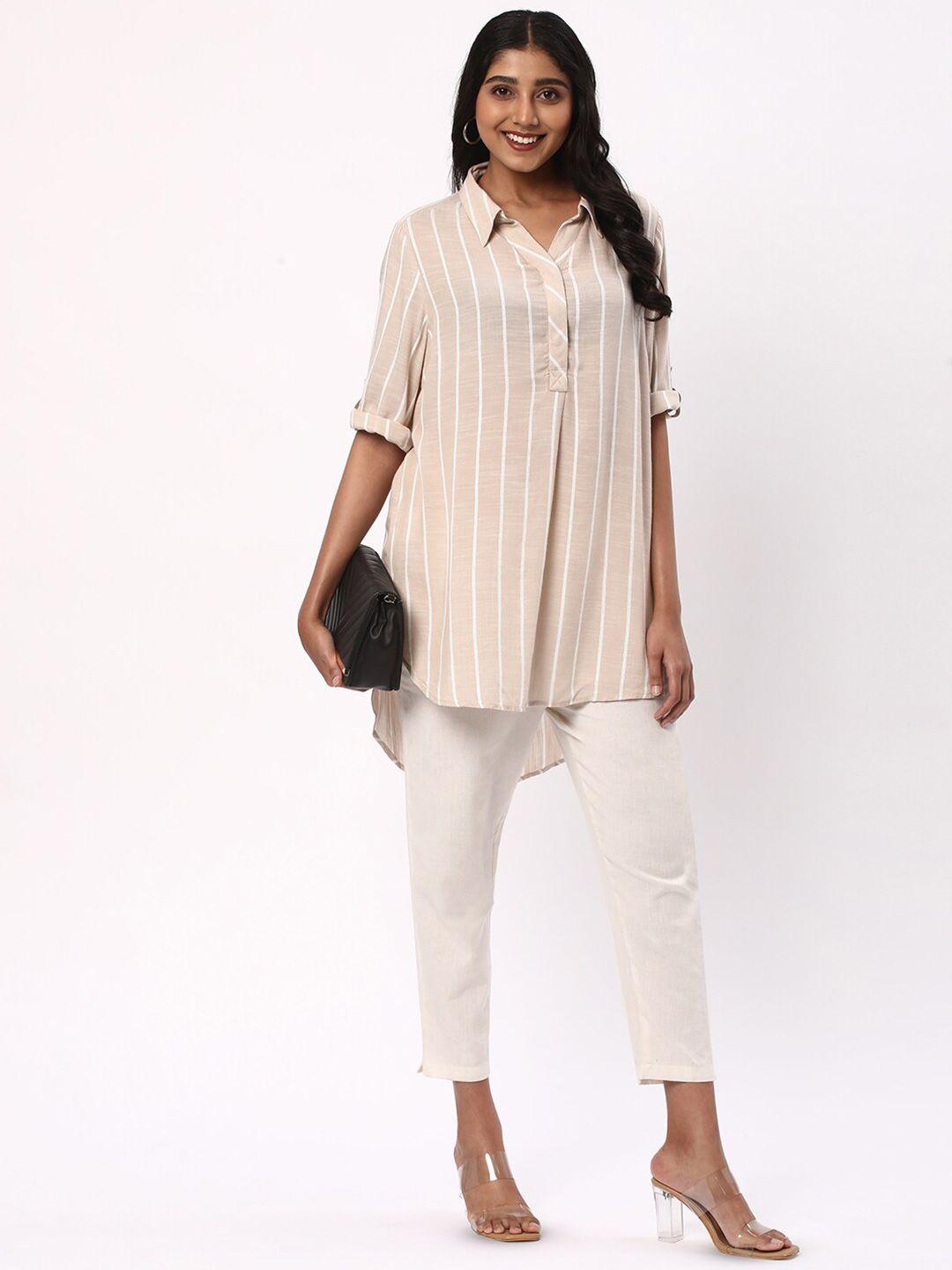 r&b striped shirt style top