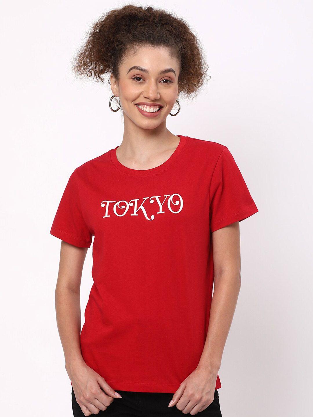 r&b typography printed cotton t-shirt