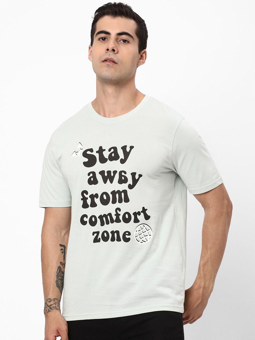 r&b typography printed short sleeves cotton t-shirt