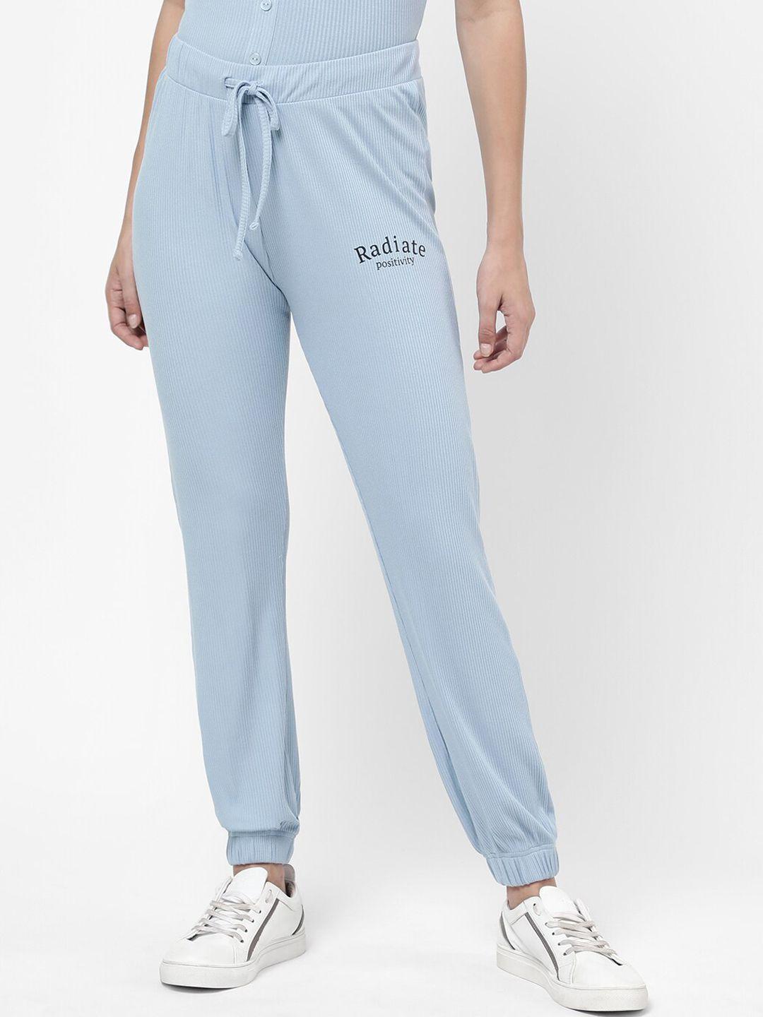 r&b women blue joggers trousers