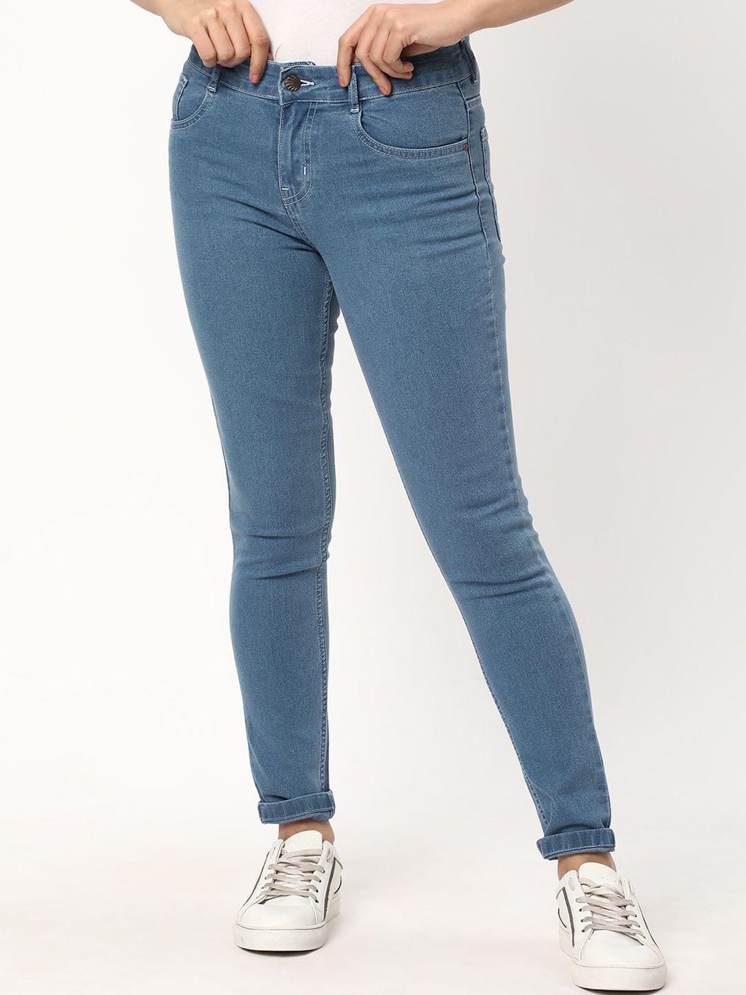 r&b women blue skinny fit jeans