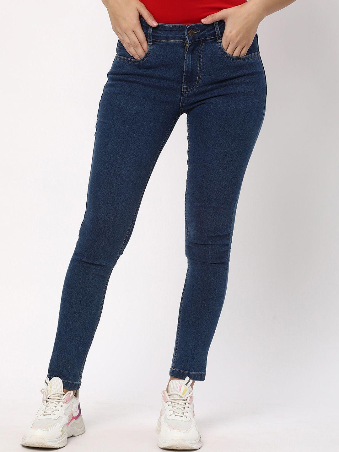 r&b women blue skinny fit jeans