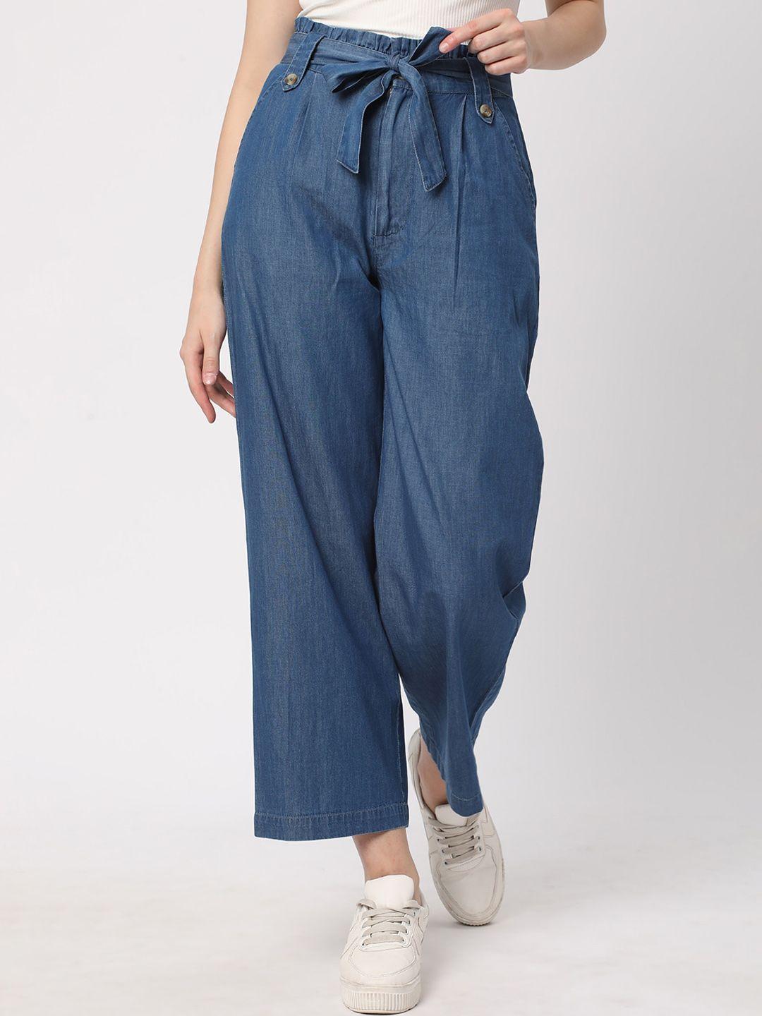 r&b women blue trousers