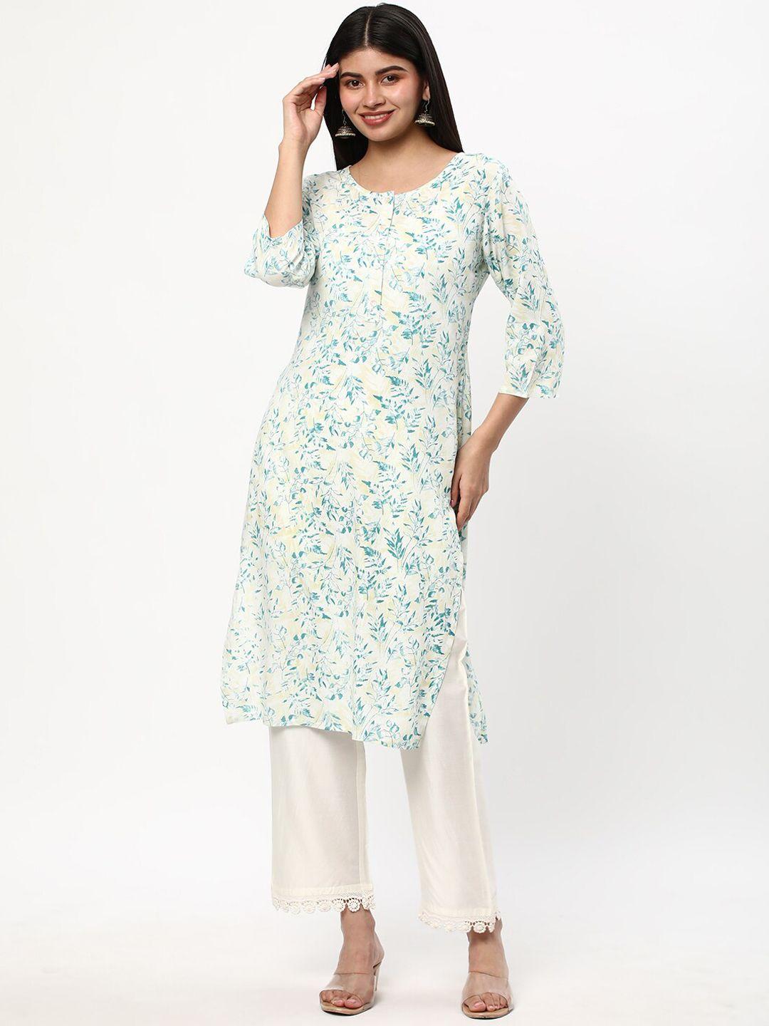 r&b women printed flared sleeves sequinned kurta