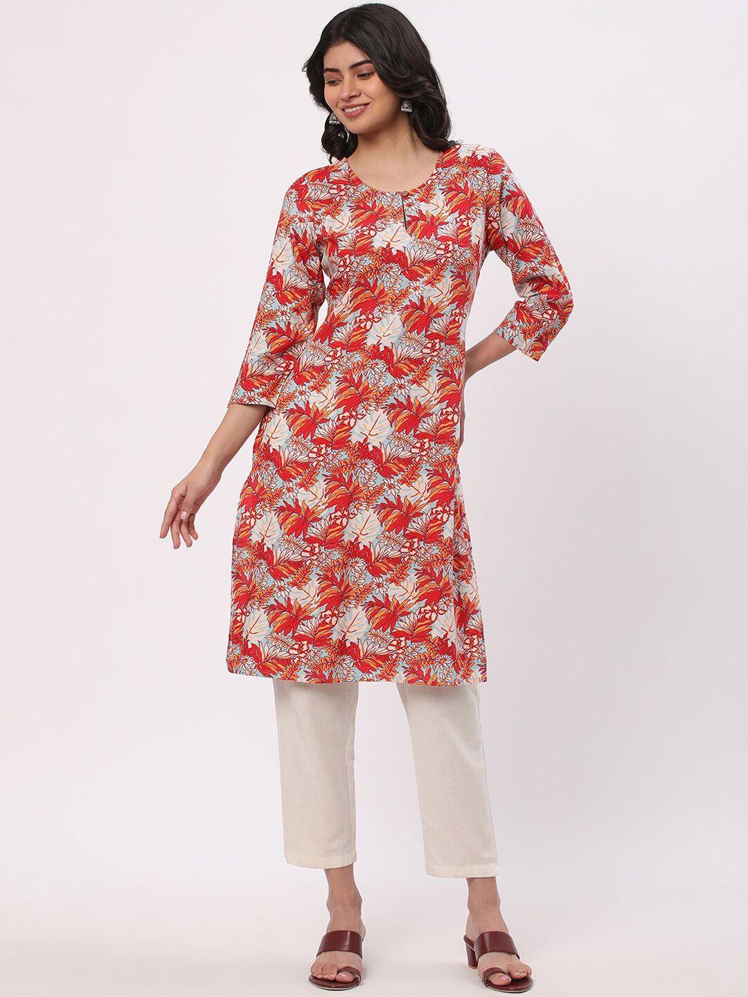 r&b women printed mirror work kurta