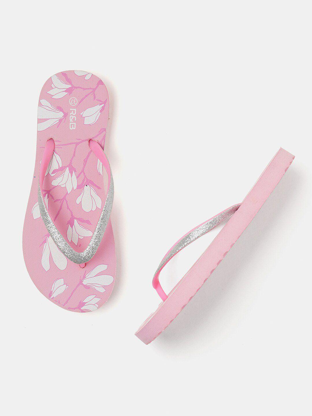 r&b women printed thong flip-flops