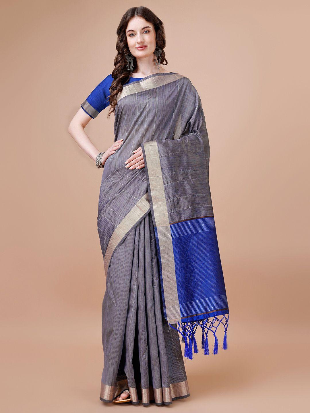 r k maniyar striped zari silk cotton mysore silk saree