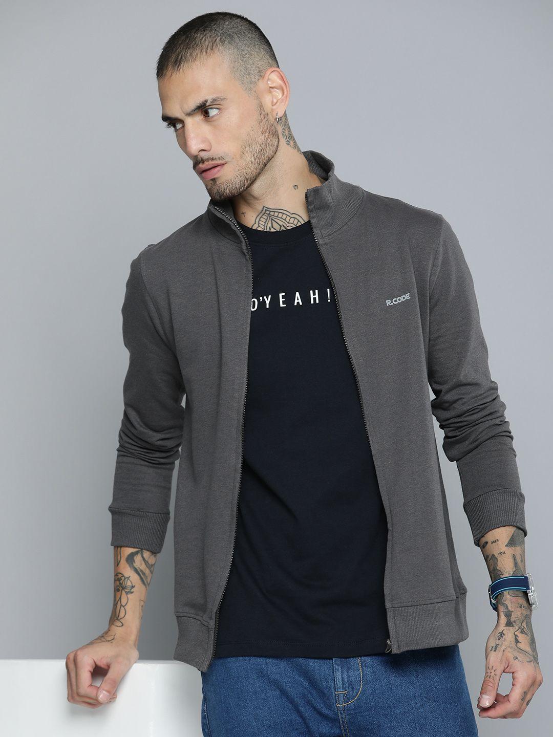 r.code by the roadster life co. men high neck sweatshirt