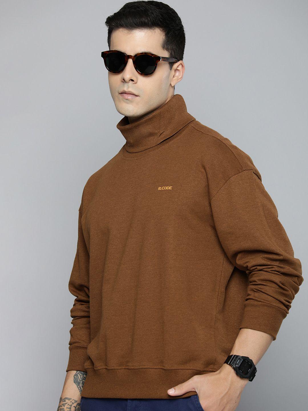 r.code by the roadster life co. men turtle neck sweatshirt