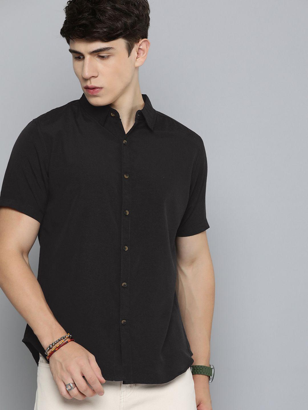 r.code by the roadster life co. spread collar casual shirt