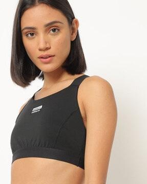 r.y.v sports bra with criss-cross back