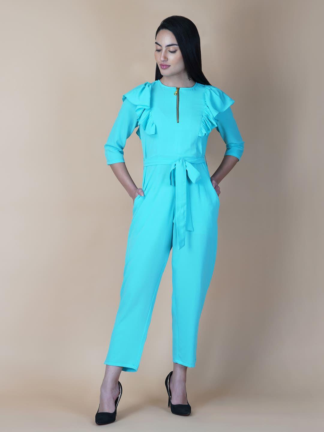 raassio ruffled basic jumpsuit