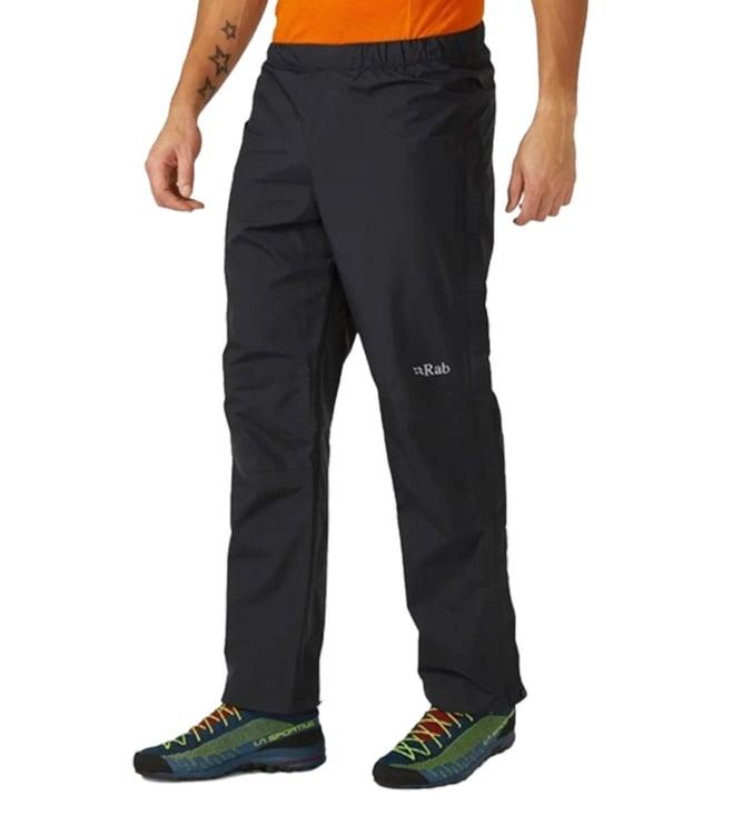 rab black downpour eco regular fit eco pants